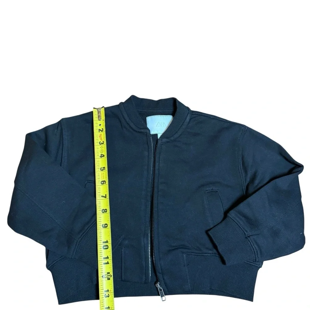 ZARA Kids Black Zip Jacket Jogger Sweatpants Set 6-7Y